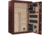 Cannon Safe Deluxe 33 Fireproof 36 Gun Safe, 60x40x24in - Hammertone Burgundy/Brass CA33-H5FDB-13