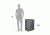 Cannon Safe Office Solutions, Hammertone Deep Graphite OS8-H11HEC-15