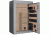 Cannon Safe Scout S33 48 Gun Electronic Safe, 59x40x24in - Hammertone Gray/Chrome S33-H2TEC-13