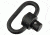 Crosstac Heavy Duty 1.25in Male QD Swivel, Black, 602173