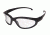 Edge Eyewear Falcon Thin Temple Sunglasses, Soft-Touch Matte Black Frame / Clear Vapor Shield , SF611-TT