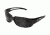 Edge Eyewear Kazbek XL Sunglasses, Black Frame, Smoke Vapor Shield Lenses, GSK-XL116VS