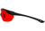 Edge Eyewear Overlord Shooting Glasses, Soft-Touch Matte Black Frame / Red Lens for Green Lasers, One Size, HO61-L4