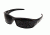 Edge Eyewear Reclus Sunglasses, Black Frame, Smoke Vapor Shield Lens, SR116VS