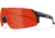 Edge Eyewear Urgent Fury Shooting Glasses, Black Frame, Orange Lenses for Green Lenses, Standard, UF14L