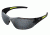 Edge Safety Delano G2 Sunglasses, Black Frame, Silver Mirror Lens, SD117-G2
