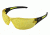 Edge Safety Delano G2 Sunglasses, Black Frame, Yellow Lens, SD112-G2