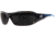 Edge Safety Eyewear Brazeau Apocalypse 2 Sunglasses, Black &amp; Blue Warrior Frame, Polarized Smoke Lens, One Size, TXB216-A2