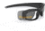 ESS CDI Ballistic Sunglasses, Black Frame, Polarized Blue Mirror Lens, EE9002-02