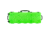 Eylar Large 48in Waterproof Roller Hard Rifle Case w/Foam, Neon Green, SA00014-NGRN