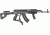 FAB Defense AK-47 Quick Deployment Bipod with Integrated AGR-47 Pistol Grip, Black, FX-AKPODB