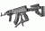 FAB Defense AK-47 Quick Deployment Bipod with Integrated AGR-47 Pistol Grip, Black, FX-AKPODB