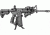 FAB Defense AR-15 Quick Deployment Bipod with an Integrated AGR-43 Pistol Grip, Black, FX-ARPODB