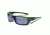 Gargoyles Khyber Sunglasses w/ Green Frame, Smoke Polarized w/Silver Mirror Lens GAR10700082