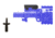 GG&amp;G Bolt On Flip Up Front Sights, Gas Block System, Black w/ Tritium Front Sight Post, GGG-1297T