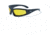Global Vision Gloss Shooting Glasses, Black Frame with Foam Padding, Yellow Lens 4002623