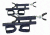 Great Day Quick-Draw Overhead Gun Rack, Black, Fits 9-9.75in rollbar depth QD852-OGR