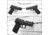 Gun Storage Solutions Gss Slatwall Sniper Left Hand Pull Pistol Display 10-pack