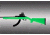 Hogue Ruger 10/22 Rubber OverMolded Stock with Standard Barrel Channel Zombie Green 22005