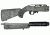 Hogue Ruger 10/22 Takedown Rubber OverMold Stock w/ STD Barrel Channel Ghillie Green, 21840