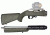 Hogue Ruger 10/22 Takedown Rubber OverMold Stock w/ STD Barrel Channel OD Green, 21240