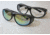 Hyskore Over The Glasses ANSI Safety Glasses Set - 1 Clear, 1 Amber w/ Black Frame - Anti-Fog, Black/OD Green 30237