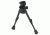 Versa-Pod Model 51 7-9in Prone Bipod w/Rubber Feet And Universal Adaptor, Black, 150-051