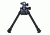 Versa-Pod All Steel  Model 52 9-12in Standard Bench Bipod w/ Rubber Feet And Universal Adaptor, Black, 160-052