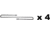 Kexuan Safe Shelf Handgun Hangers, Set of 5, Black, PTHG
