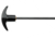 Kleenbore One Piece Cleaning Rods - .38-.45 Caliber Handgun G.I. Issue 7.25in OP110