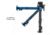 Leapers UTG Big Bore Full Stability Bipod, 9 in-14 in Center Height, Black, TL-BPFS01-A