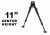 Leapers UTG Clamp-on Bipod, Steel Feet, Cent Ht 8.7in.-10.2in. TL-BP08ST-A, EDEMO2
