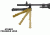 Leapers UTG New Gen Reinforced Clamp-on Bipod, Center Height 6.2-6.7in, _x000D_ TL-BP18S-A