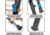 Leapers UTG New Gen Reinforced Clamp-on Bipod, 8.7in-10.2in Center Height, Black, TL-BP08S-A