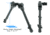 Leapers UTG Over Bore Bipod, 7 in-11in Center Height, Picatinny, Black, TL-BPOB01-A
