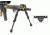 Leapers UTG Recon Flex KeyMod Bipod, Matte Black, Cent. Ht. 5.7-8, Matte Black TL-BPDK01