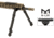 Leapers UTG RECON FLEX M-LOK Bipod, Matte Black, 8.0in-11.8in Center Height, Black, TL-BPDM02