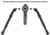 Leapers UTG RECON FLEX M-LOK Bipod, Matte Black, 8.0in-11.8in Center Height, Black, TL-BPDM02