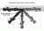 Leapers UTG Recon Flex M-LOK Bipod, Matte Black, Cent. Ht. 5.7-8, Matte Black TL-BPDM01