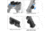 Leapers UTG Tactical OP Bipod, Quick Detach, 8.0-12.4in Center Height, Black, TL-BP88Q
