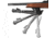 Leapers UTG Tactical OP Bipod, Quick Detach, 8.0-12.4in Center Height, Black, TL-BP88Q