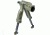 FAB Defense Vertical Foregrip w/Bipod and 1in Light Adapter, Olive Drab, T-PodFAOD