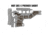 MDT Rubber Short Buttstock Dampeners, SRS-X Elite, Flat Dark Earth, 106919-FDE