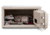 Mesa Safes Hotel Safe,0.4 cu ft,6.875x14.875x7.25in,Keyed Alike,Cream MH101EKA