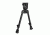 NcSTAR Bipod With Weaver Quick Release Mount/Universal Barrel Adapter Included/Notched Legs, BLACK ABUQNL