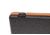 Negrini Deluxe Compact Scoped Bolt Action Rifle Case, Black/Cognac Leather Trim/Brown Interior, 1619LX/5287