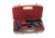 Negrini Deluxe Modern Handgun Case, Black/Cognac Leather Trim/Bordeaux, 2028SLX/5512