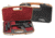 Negrini Deluxe Modern Handgun Case, Black/Cognac Leather Trim/Bordeaux, 2028SLX/5512