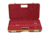 Negrini Luxury Handgun Case - 2 Pistols, Black/Nespola Leather Trim/Bordeaux Interior, 2027LX-TAC/4843