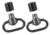 OUT PBS19122 PUSH BUTTON SWIVELS 1.25IN BLK